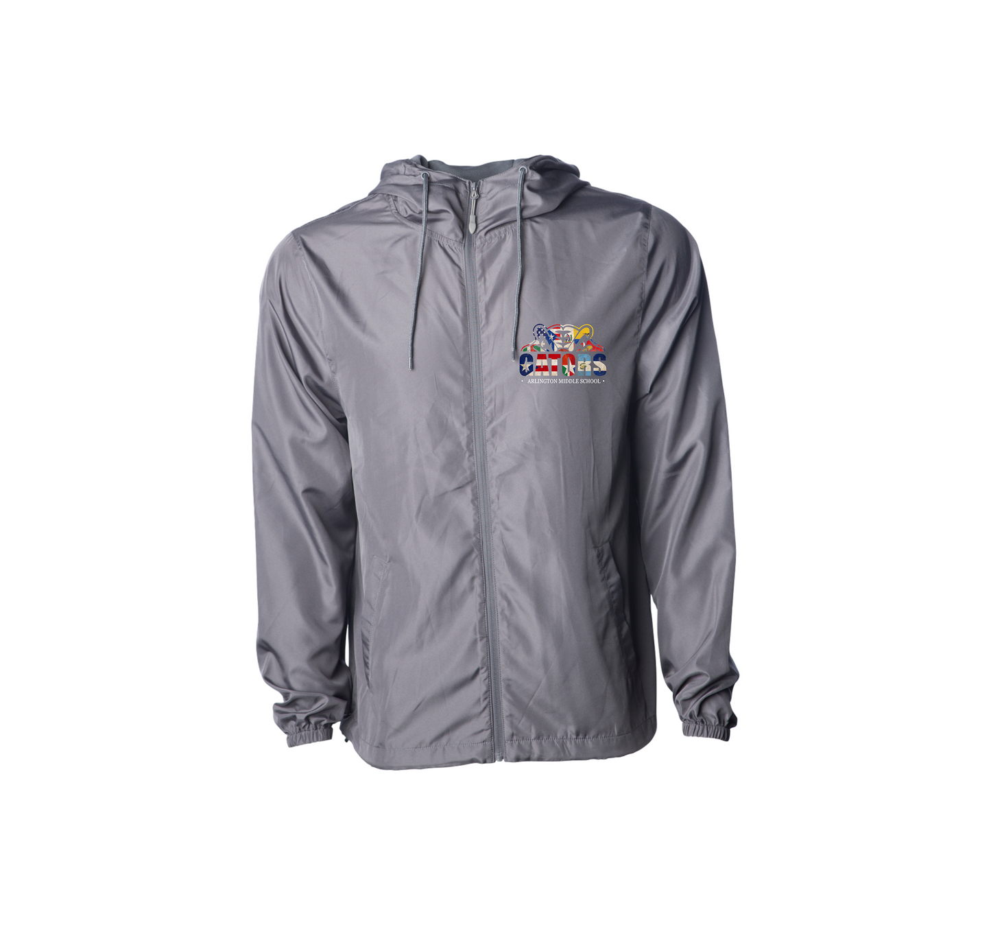 LIGHTWEIGHT WINDBREAKER JACKET - FLAG